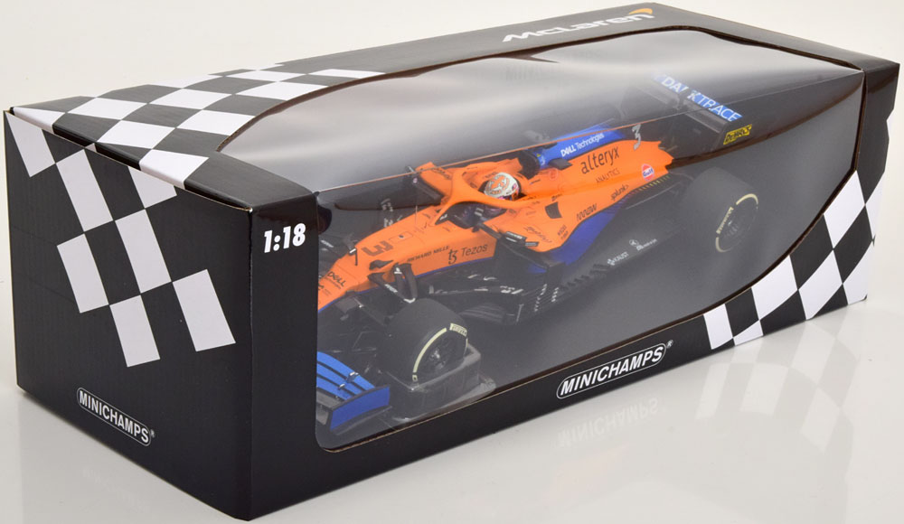 McLaren F1 Team MCL35M Winner GP Italian 2021 Daniel Ricciardo 1-18 Minichamps Limited 1200 Pieces