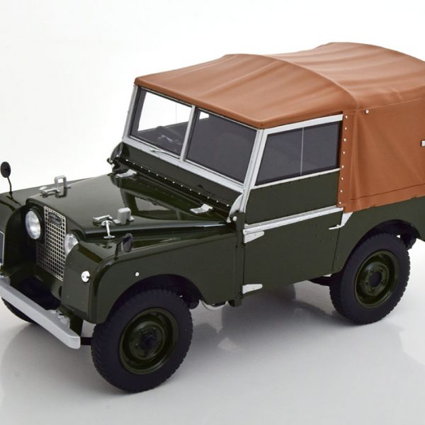 Land Rover 80 met Softtop Donkergroen / Bruin 1-12 Schuco Pro.R12 Limited 500 Pieces ( Resin )