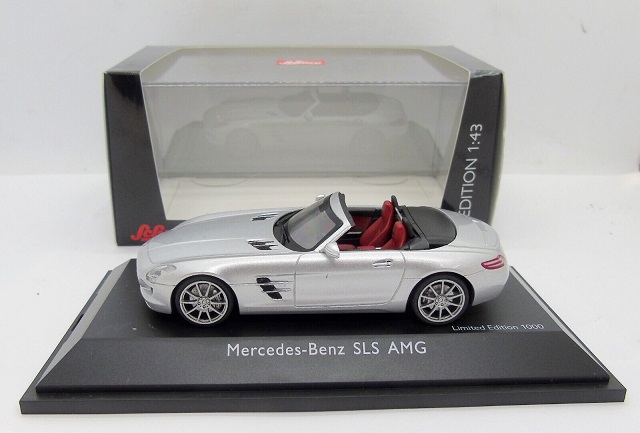 Mercedes-Benz SLS AMG Cabriolet (R197) 2012 Zilver 1/43 Schuco Limited 1000 Pieces