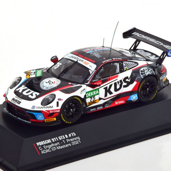 Porsche 911 GT3 R #75 ADAC GT Masters 2021 "KÜS Team75" C.Bernhard / T.Preining 1:43 Ixo Models