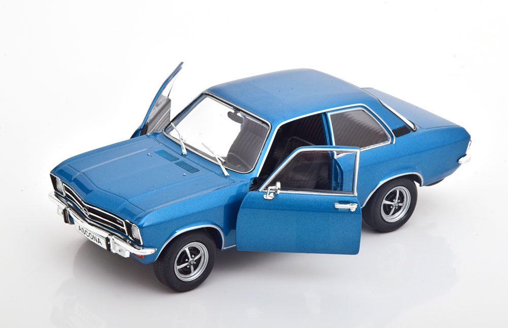 Opel Ascona A 1.9 SR 1975 Blauw Metallic 1-24 Whitebox