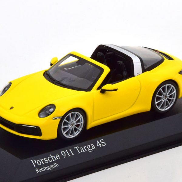 Porsche 911 (992) 4S Targa 2020 Geel 1-43 Minichamps Limited 504 Pieces