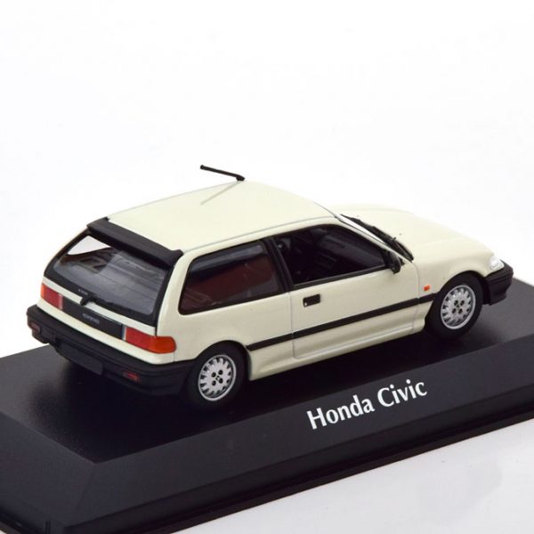 Honda Civic 1990 Wit 1-43 Maxichamps
