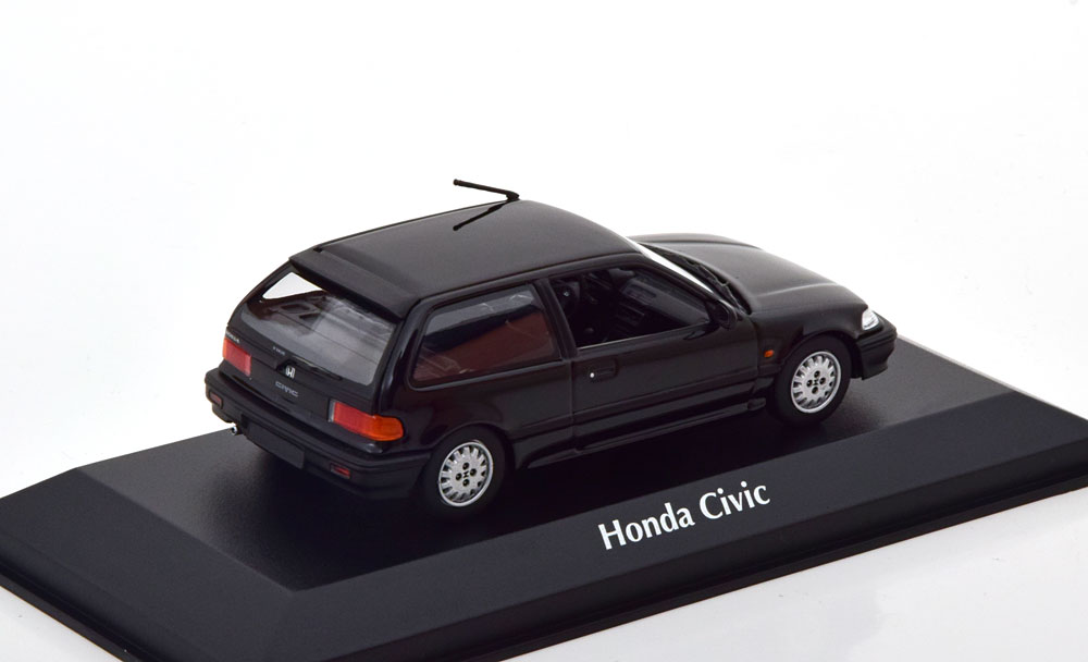 Honda Civic 1990 Zwart 1-43 Maxichamps