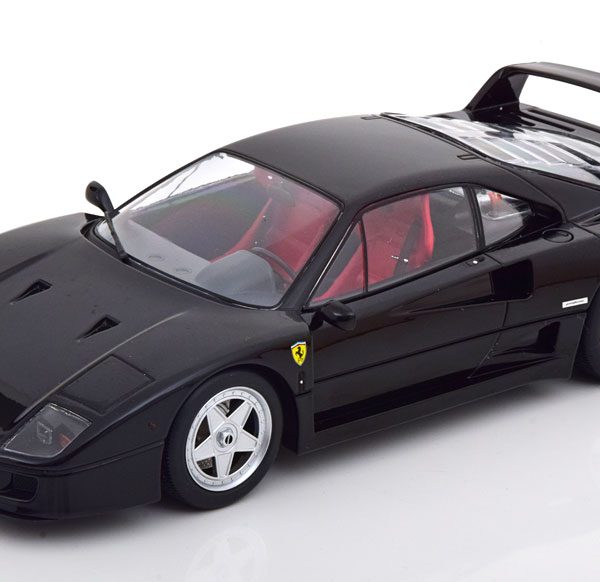 Ferrari F40 1987 1-18 Zwart KK Scale (metaal)