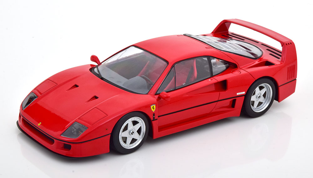 Ferrari F40 1987 (Rood Interieur) Rood 1-18 KK-Scale (Metaal)