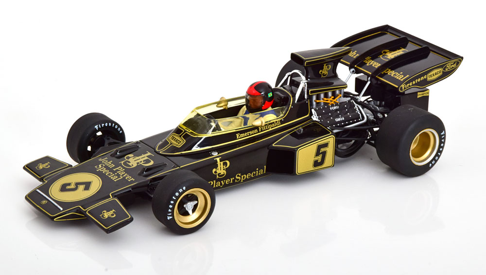 Lotus 72D Winner GP Spanje 1972 "JPS" World Champion E.Fittipaldi 1-18 MCG Models