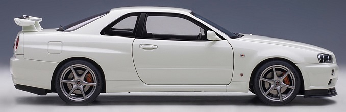 Nissan Skyline GT-R (R34) V-SPEC II 2001 Wit 1-18 Autoart