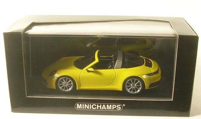 Porsche 911 (992) 4S Targa 2020 Geel 1-43 Minichamps Limited 504 Pieces