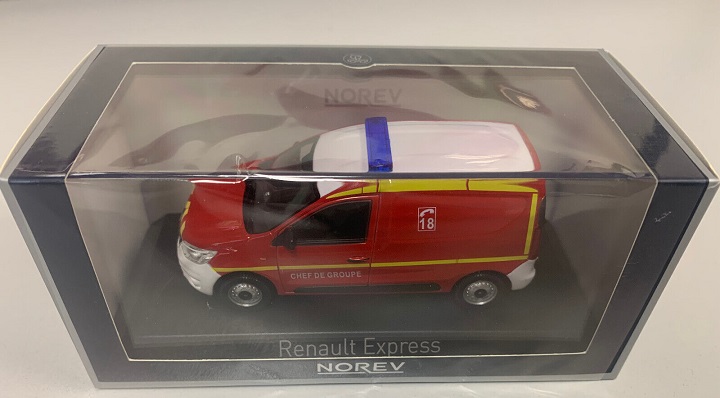 Renault Express 2021 "Pompiers Chef de Groupe" 2021 Rood 1/43 Norev