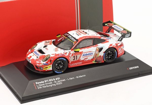 Porsche 911 GT3 R #31 24Hrs Nurburgring 2020 L.David Arnold / M.Jaminet / L.Kern / M.Martin 1:43 Ixo Models