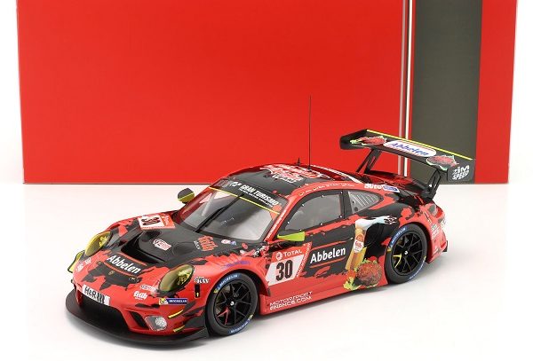 Porsche 911 GT3 R #30 24Hrs Nurburgring 2020 "Frikadelli Racing Team" K.Abbelen / R.Renauer / A.Müller 1:18 Ixo Models LEGT18048
