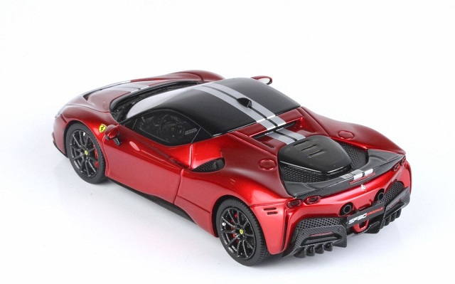 Ferrari SF90 Stradale 2021 "Packung Fiorano Rosso Fuoco" Red Metallic 1-43 BBR-Models Limited 99 Pieces