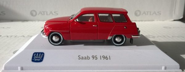 Saab 95 1961 Rood 1-43 Atlas Saab Museum Collection