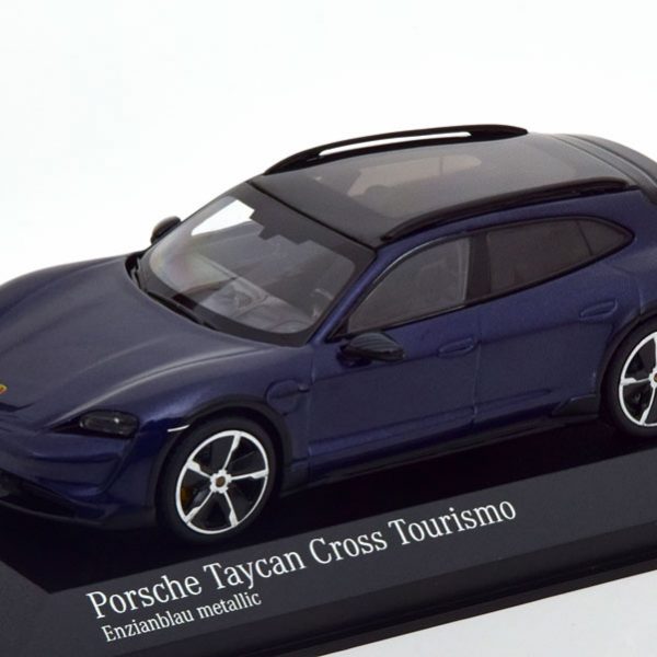 Porsche Taycan Cross Tourismo Turbo S 2020 Blauw Metallic 1-43 Minichamps Limited 336 Pieces