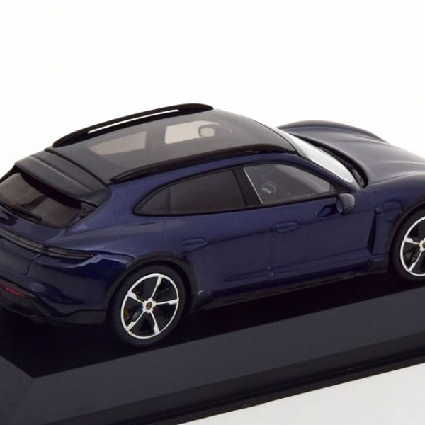 Porsche Taycan Cross Tourismo Turbo S 2020 Blauw Metallic 1-43 Minichamps Limited 336 Pieces