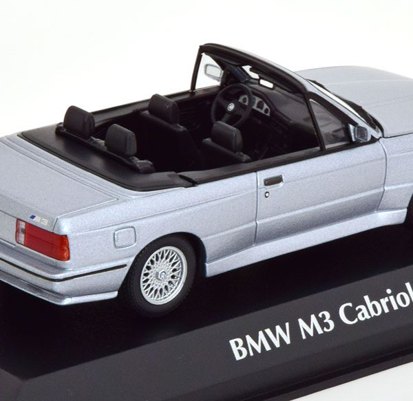 BMW M3 (E30) Cabriolet 1988 Zilver Metallic 1-43 Maxichamps