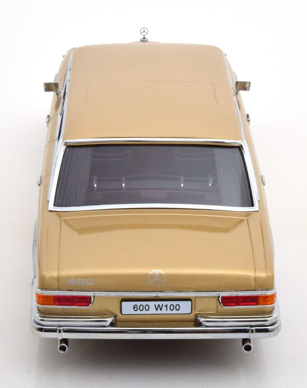 Mercedes-Benz 600 LWB (W100) Pullman 1964 Goud Metallic 1-18 KK-Scale (Metaal)