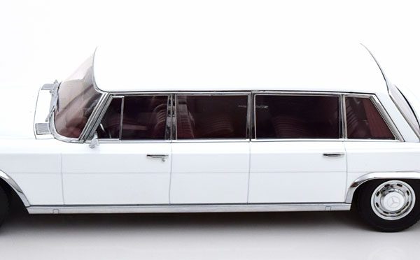 Mercedes-Benz 600 LWB (W100) Pullman 1964 Wit 1-18 KK-Scale (Metaal)