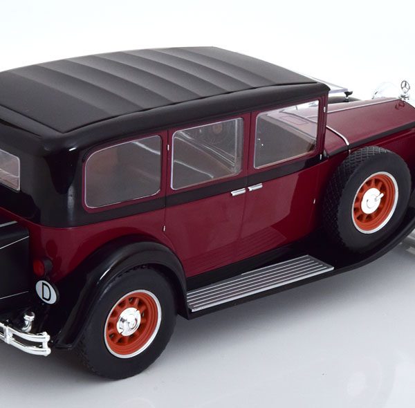 Mercedes-Benz Nürburg 460 K (W08) 1928 Donkerrood / Zwart 1-18 MCG Models