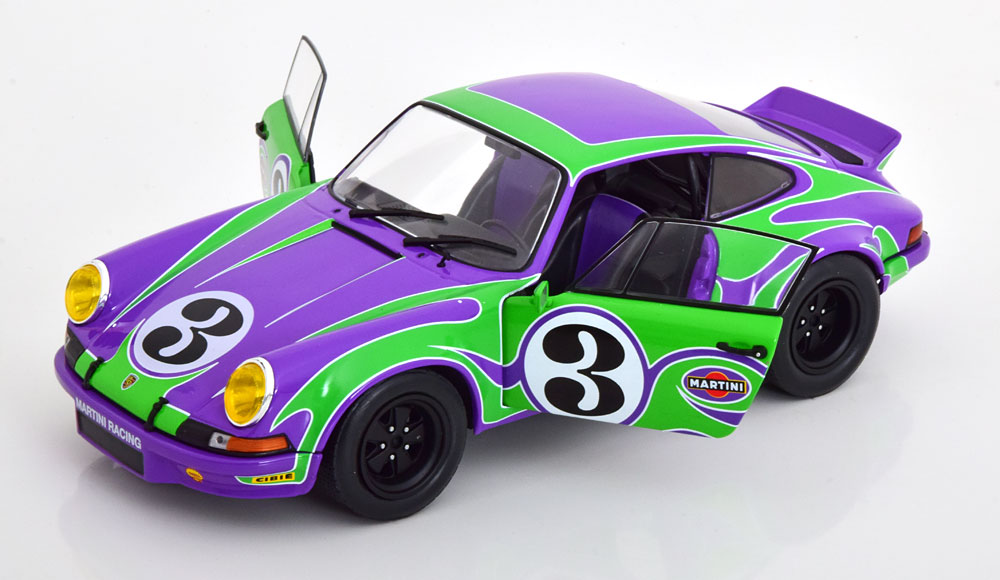 Porsche 911 RSR #3 "Martini" Purple Hippy Tribute 1973 1-18 Solido