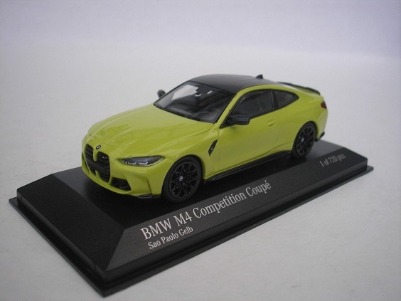 BMW M4 Competition Coupe 2020 Sao Paolo Yellow 1-43 Minichamps Limited 720 Pieces
