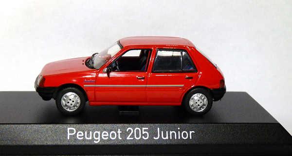 Peugeot 205 Junior 1988 Rood 1:43 Norev