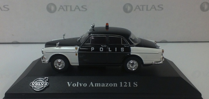 Volvo Amazon 121 S "Polis (S)" Zwart / Wit 1-43 Atlas Volvo Collection