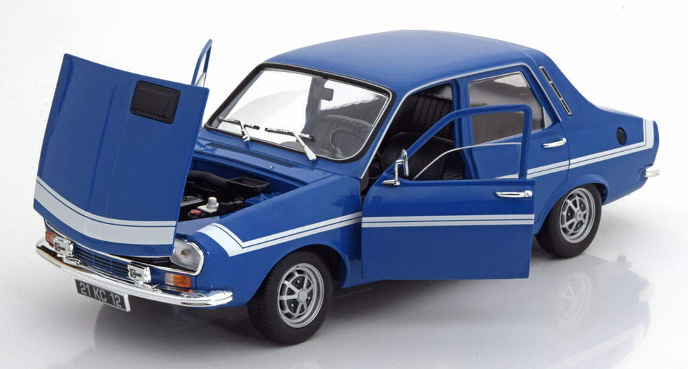 Renault 12 Gordini 1971 Blauw / Wit 1-18 Norev