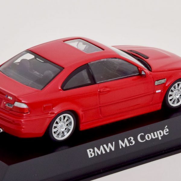 BMW M3 (E46) Coupe 2001 Rood 1-43 Maxichamps
