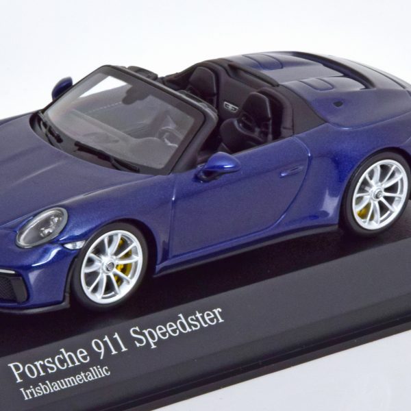 Porsche 911 (991) Speedster 2019 Blauw Metallic 1-43 Minichamps Limited 384 Pieces