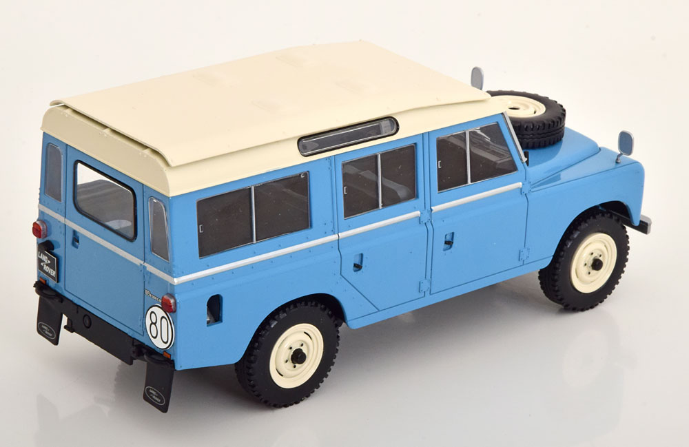 Land Rover Series III 109 1980 Blauw / Wit 1-24 Whitebox