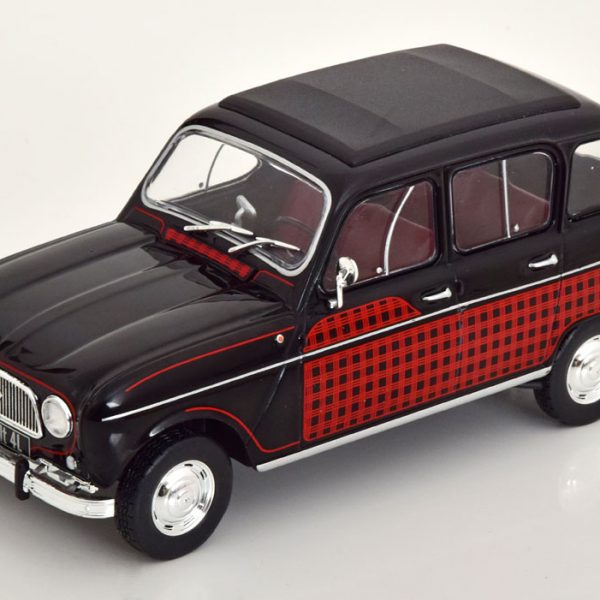 Renault 4L "Parisienne" 1964 Zwart / Rood 1-24 Whitebox