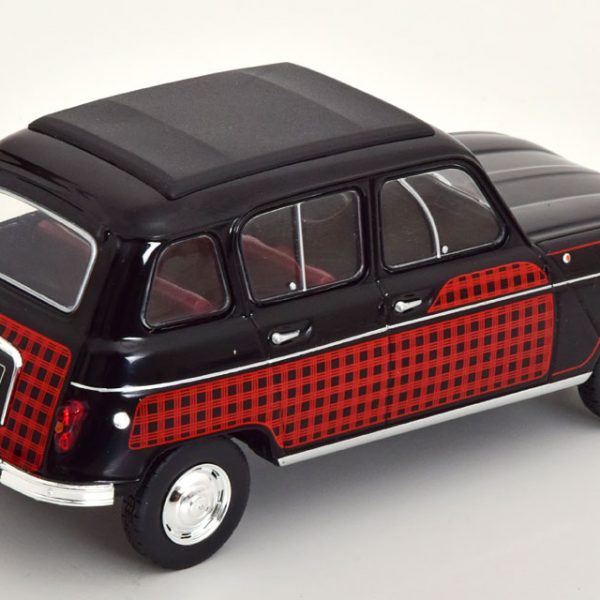 Renault 4L "Parisienne" 1964 Zwart / Rood 1-24 Whitebox