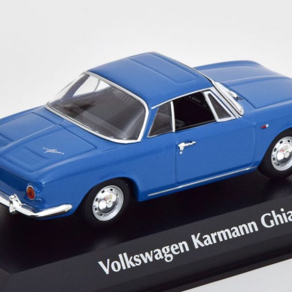 Volkswagen Karmann Ghia 1600 1966 Blauw 1-43 Maxichamps