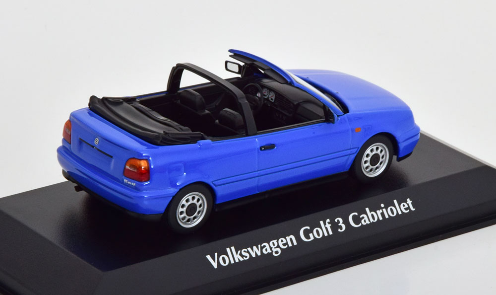 Volkswagen Golf III Cabriolet 1997 Blauw 1-43 Maxichamps