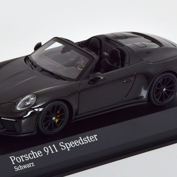 Porsche 911 Speedster 2019 Zwart 1-43 Minichamps Limited 384 Pieces