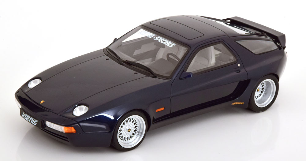 Porsche 928 S 1981 "Koenig Special" Blauw 1-18 GT Spirit (Resin)