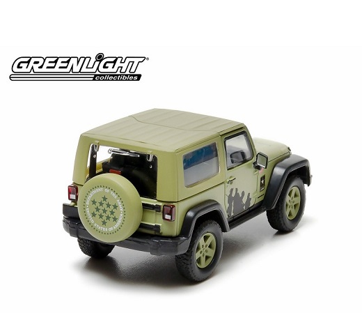 Jeep Wrangler 2011 "U.S.Army" Light Green 1-43 Greenlight Collectibles
