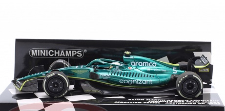 Aston Martin Aramco Cognizant #5 F1 Team AMR22 Australian GP 2022 S.Vettel 1-43 Minichamps (Resin)
