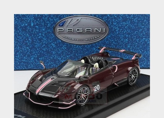 Pagani Huayra BC Roadster 2017 Dark Red Carbon / Black Carbon 1-43 BBR-Models Limited 99 Pieces