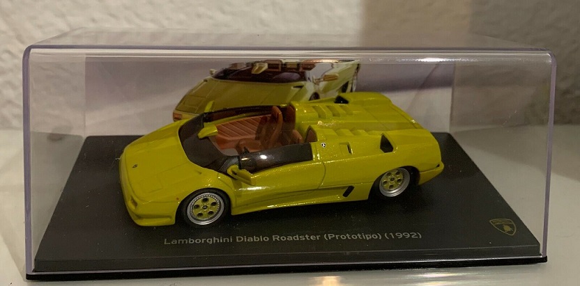 Lamborghini Diablo Roadster (Prototipo) 1992 Geel 1-43 Altaya Supercars Collection