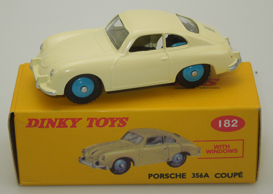 Porsche 356 A Coupe Creme 1-43 Dinky Toys (Atlas)
