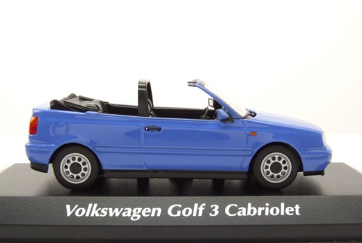 Volkswagen Golf III Cabriolet 1997 Blauw 1-43 Maxichamps