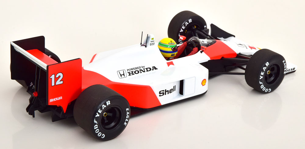 McLaren Honda MP4/4 1988 World Champion Ayrton Senna 1-18 Minichamps