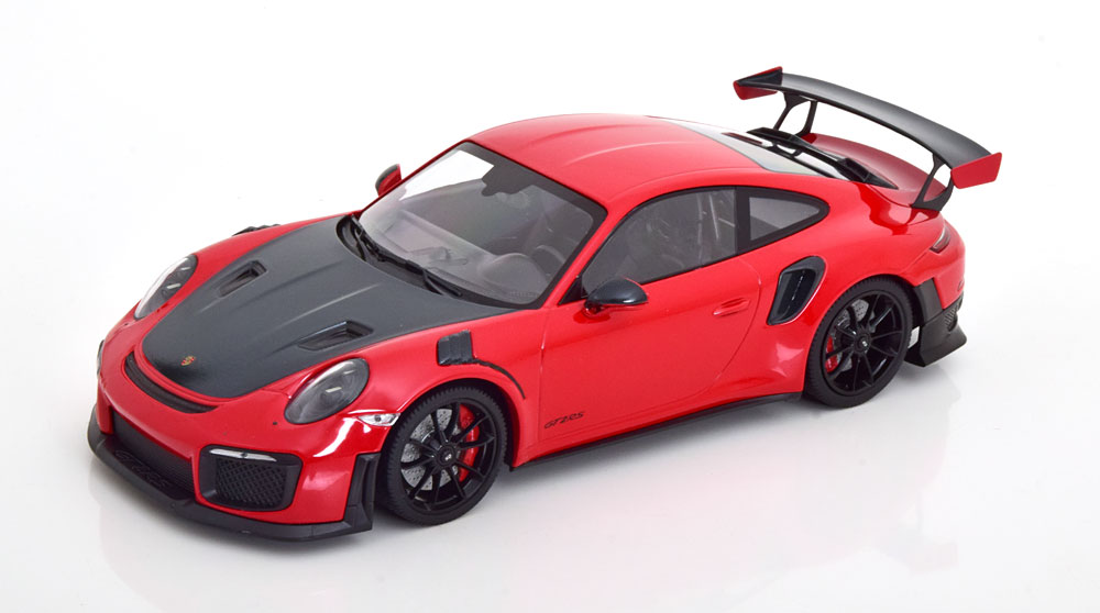 Porsche 911 (991 II) GT2 RS 2018 Rood / Grijs 1-18 Minichamps