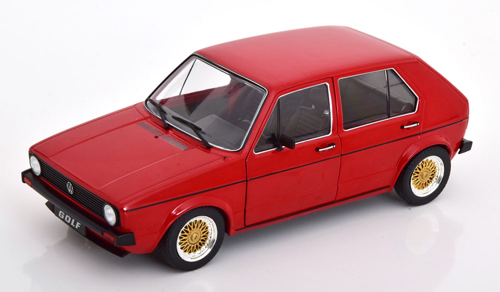 Volkswagen Golf I L 1983 "Custom II" Rood 1-18 Solido