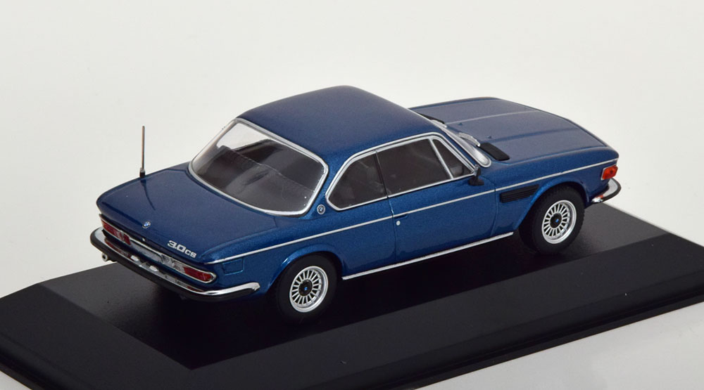 BMW 3.0 CS (E9) Coupe 1969 Blauw Metallic 1-43 Minichamps Limited 504 Pieces
