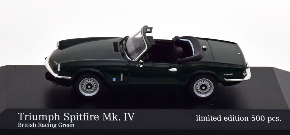 Triumph Spitfire MKIV Roadster 1972 Groen 1-43 Minichamps Limited 500 Pieces