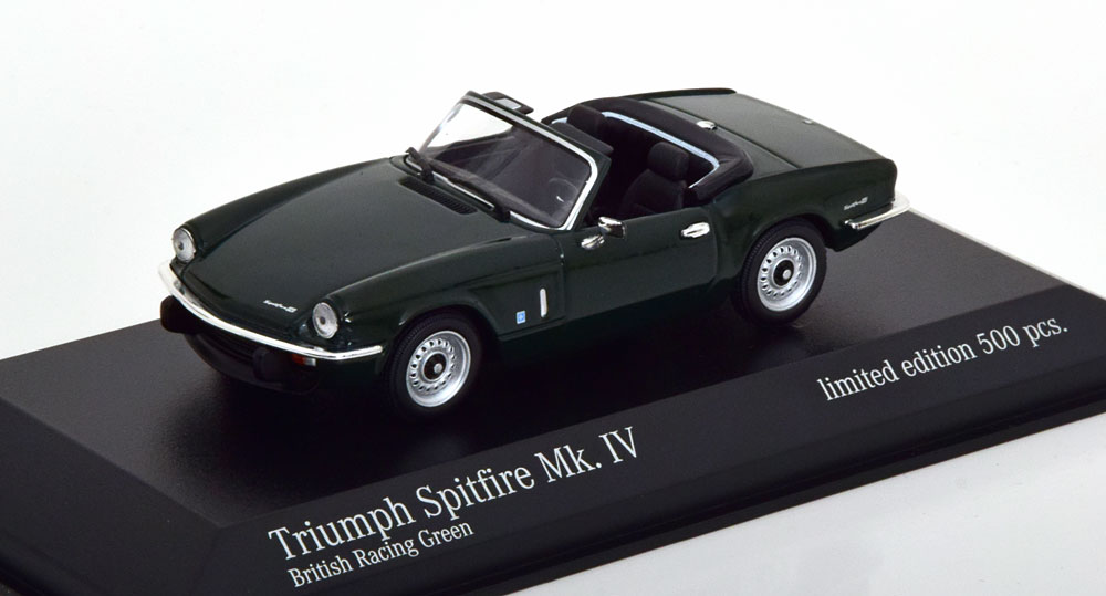 Triumph Spitfire MKIV Roadster 1972 Groen 1-43 Minichamps Limited 500 Pieces